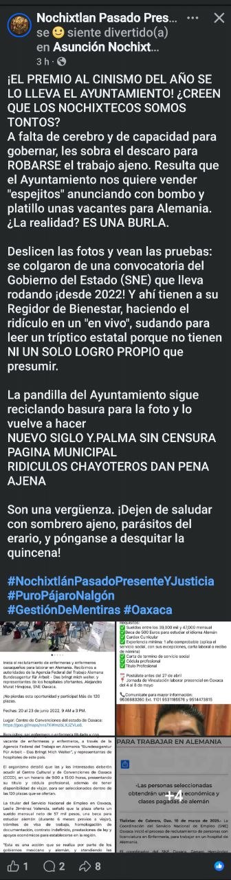 Ataques en contra del gobierno de Asunción Nochixtlán